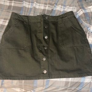 Olive green skirt